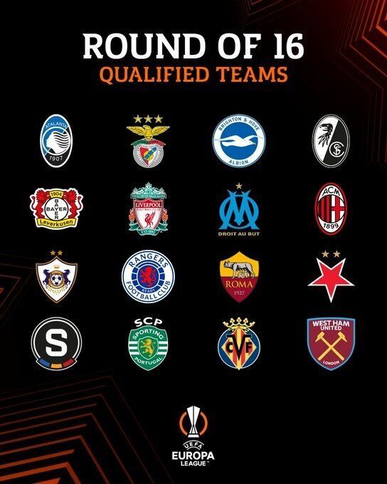 天顺娱乐官方：欧联杯16强对阵：利物浦、AC米兰收获大礼包！罗马VS布莱顿